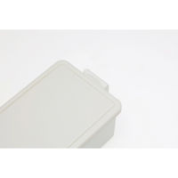 三好製作所 お弁当箱 GEL-COOL square M 1段 400ml ミルクホワイト 423661 1個（直送品）