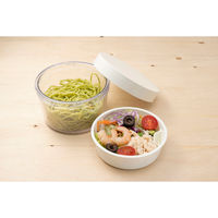 三好製作所 お弁当箱 GEL-COOL round with inner tray 400ml ミルクホワイト 423692 1個（直送品）