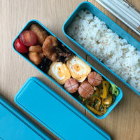 三好製作所 お弁当箱 GEL-COOL slim SL 2段 700ml マカロンブルー 423691 1個（直送品）