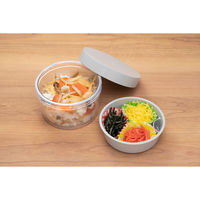 三好製作所 お弁当箱 GEL-COOL round with inner tray 400ml オイスターグレー 423693 1個（直送品）