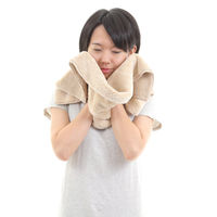 タオル フェイスタオル 30×80cm 思わず頬ずりしたくなるタオル ANGEL STEP Premium ベージュ 449654 1個（直送品）