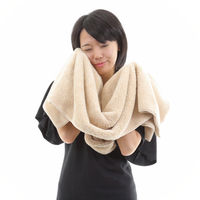 タオル バスタオル 60×120cm 思わず頬ずりしたくなるタオル ANGEL STEP Premium ベージュ 449664 1個（直送品）