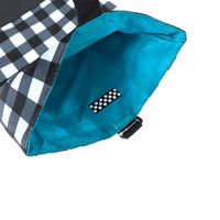 HALKARIN’S シューズバッグ キッズ シューズケース 消臭 抗菌 ギンガムブラック 450574 1個（直送品）