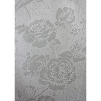 加栄レース レースカーテン 小窓 UVカット 70×90cm 省エネ ホワイト バラ 469389 1個（直送品）