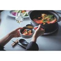 ミヤザキ食器 とんすい 12cm Karl 磁器 グレー 414003 1個（直送品）