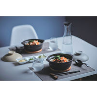 ミヤザキ食器 レンゲ 16cm Karl 磁器 ブラック 414005 1個（直送品）
