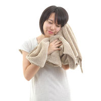 タオル バスタオル 60×120cm 思わず頬ずりしたくなるタオル ANGEL STEP Premium ライトブラウン 449665 1個（直送品）