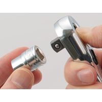 京都機械工具 KTC 9.5SQ 90ギア ロングラチェットハンドル BR390L 1丁（直送品）