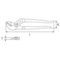 京都機械工具 KTC ウォーターポンププライヤー 全長300mm PJWー300 1丁（直送品）