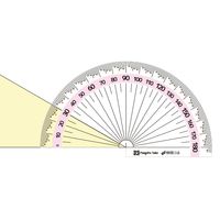 新潟精機 両面分度器 快段目盛 SCPー90DKD 1セット(3個)（直送品）