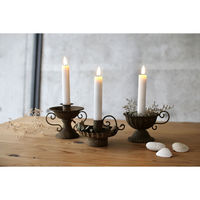 SOW キャンドルホルダー Aタイプ チャーチテーパーキャンドルホルダー ホワイト 493257 1個（直送品）