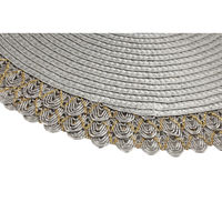 ルークラン ランチョンマット アプリクス ラウンドナチュレ ブルーグレー 494737 1個（直送品）