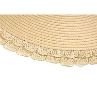 ルークラン ランチョンマット アプリクス ラウンドナチュレ ライトブラウン 494739 1個（直送品）