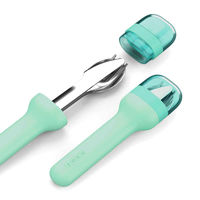 ZOKU カトラリーセット ナイフ フォーク スプーン ゾク ポケットユーテンシルセット ティール 365771 1個（直送品）