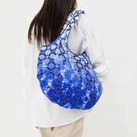 美研繊維 エコバッグ 撥水エコバッグ 綿100% 丸型 青葉 458815 1個（直送品）