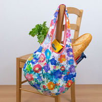 美研繊維 エコバッグ 撥水エコバッグ 綿100% 丸型 七彩 458816 1個（直送品）