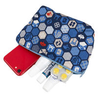 美研繊維 ポーチ オーガニックコットン 100% Mサイズ 和柄 六角 461409 1個（直送品）