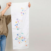 美研繊維 タオル ガーゼ 手ぬぐい 35×90cm 綿100% ユリ 464967 1個（直送品）