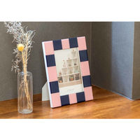 ルークラン フォトフレーム アプリクス ポストカード バイカラー ネイビー×ピンク 469469 1個（直送品）