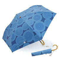 小川 日傘 河馬印本舗 2段 折りたたみ傘 晴雨兼用 手開き式 50cm ピンポンマム 486398 1個（直送品）