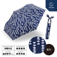 小川 折りたたみ傘 河馬印本舗 スリム 晴雨兼用 手開き式 50cm そろばん 486422 1個（直送品）