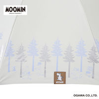 小川 長傘 晴雨兼用 ムーミン ニョロニョロ リトルミイ 50cm 手開き式 森 489440 1個（直送品）