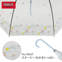 小川 長傘 雨傘 ピーナッツ クリアアンブレラ スヌーピー 59cm C 489458 1個（直送品）