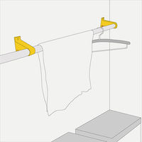 清水 Y型ブラケット ロングタイプ 32 止 クローム SH-PBY32-120E 1個（直送品）