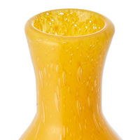 ホワイエ 花瓶 DGガラスアクビー ガラス 直径10×高さ16.5cm イエロー 427294 1個（直送品）