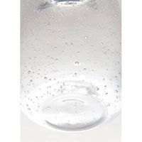ホワイエ 花瓶 DGティアドロップベース ガラス 直径7×高さ10cm クリア 413808 1個（直送品）