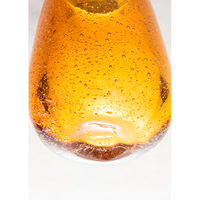 ホワイエ 花瓶 DGティアドロップベース ガラス 直径7×高さ10cm ブラウン 413807 1個（直送品）