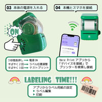 ユニファイン モバイル型ラベルプリンター RetRoll New1 New1-1S-WH 1台（直送品）