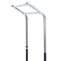 【軒先渡し】林製作所 コートハンガー 幅1300×奥行500×高さ1200～1600mm ブラック×シルバー 1台（直送品）