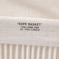 ロープ収納ボックス(L) アイボリー LAKOLE/ラコレ