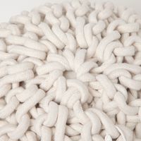 ローププフ アイボリー　クッションスツール LAKOLE/ラコレ