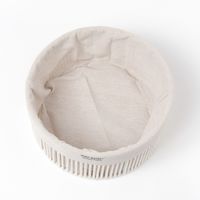 ロープ収納ボックス ラウンド(L) アイボリー LAKOLE/ラコレ