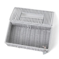 ロープティッシュケース グレー LAKOLE/ラコレ