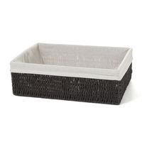 ペーパー収納ボックス(横ハーフ) グレー LAKOLE/ラコレ