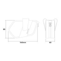 READYGO READY GO サドルバック NIGHTHAWK ー S SADDLE BAG black 1個（直送品）