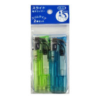 ライター 2本パック スライド電子ライター 色アソート CR対応 ST-2 1セット（1個（2本パック）×10） 防災用品 東海