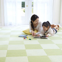 サンコー バリアフリータイルマット 無地8枚入 グリーン＆ライトグリーン KD-33 1個（8枚入）