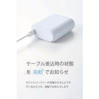 モバイルバッテリー 10000mAh USB-C/USB-A 両面挿し しろちゃん DE-C78L-10000WF エレコム 1個（直送品）