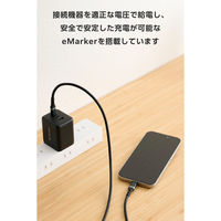 タイプCケーブル 240W PD EPR USB  2m やわらかシリコン 黒 MPA-CCECPSS20BK エレコム 1個（直送品）