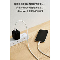 タイプCケーブル 240W PD EPR USB  2m やわらかシリコン 白 MPA-CCECPSS20WH エレコム 1個（直送品）