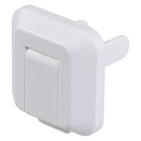 朝日電器 安全コンセントキャップ ロック式 4個入り 2P・接地2P 共通タイプ AN-L304(W) 1パック(4個入)（直送品）
