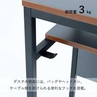 WINcase カウンターデスク シリウス ダークグレー 幅120cm 414084 1個（直送品）