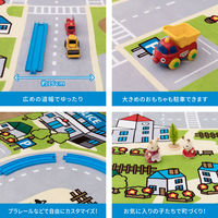 萩原 子供が遊べて洗えるキッズラグ 1900×1900mm ニュータウン2 240626300 1枚（直送品）