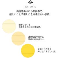 デザインフィル 便箋 色を贈る A5 金 20573006 1セット(2冊)