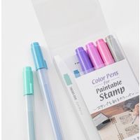デザインフィル カラーペン スタンプ 6色入 リラックス 38082006 1個