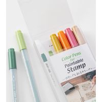 デザインフィル カラーペン スタンプ 6色入 ポジティブ 38083006 1個